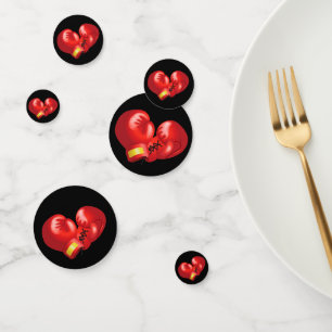 Boxing Gloves Design Table Confetti