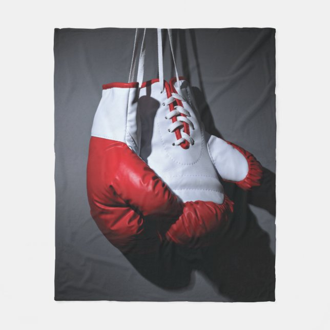 Boxing gloves  fleece blanket (Front)