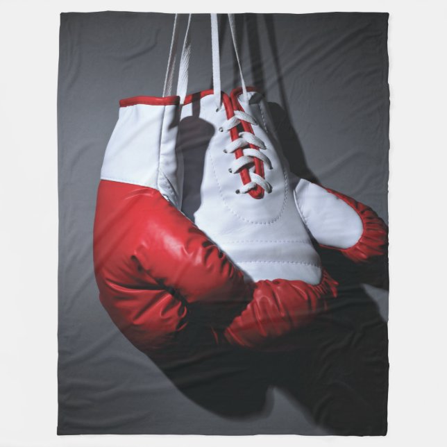 Boxing gloves  fleece blanket (Front)