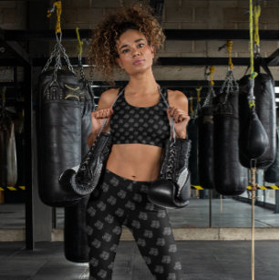 Boxing Gloves Pattern Leggings for Women