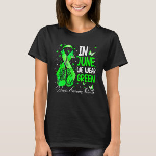 Boxing Gloves In June We Wear Green Scoliosis Awar T-Shirt