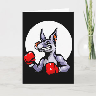 Boxing Gloves Kangaroo Kickboxing Fight Sport Mma Card