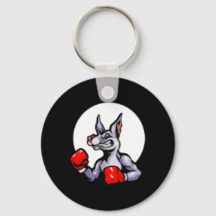 Boxing Gloves Kangaroo Kickboxing Fight Sport Mma Key Ring