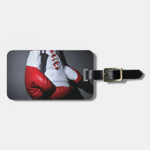 Boxing gloves luggage tag