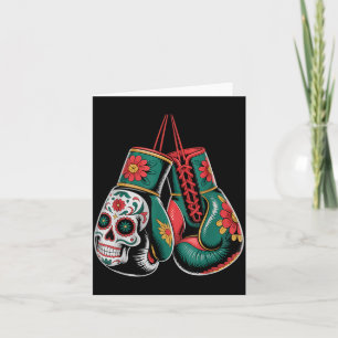 Boxing Gloves Muay Thai MMA Aztec Mexican Style Card