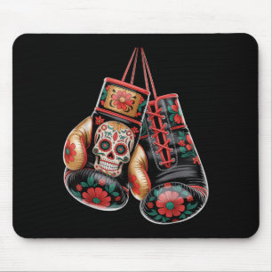 Boxing Gloves Muay Thai MMA Aztec Mexican Style Mouse Mat