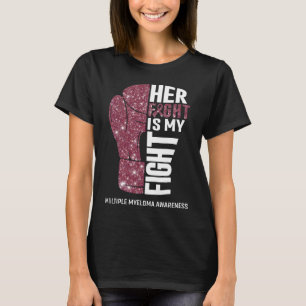 Boxing Gloves Multiple Myeloma Warrior T-Shirt