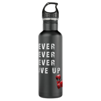 Boxing Gloves Never Give Up T shirts 881 710 Ml Water Bottle
