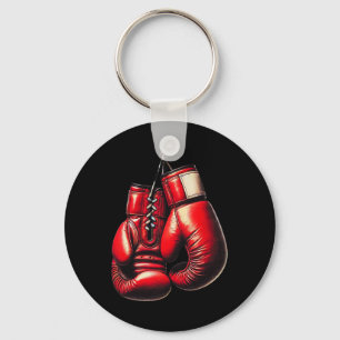 Boxing Gloves Red Boxing Sport Boxer Kickboxing Key Ring