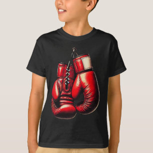 Boxing Gloves Red Boxing Sport Boxer Kickboxing T-Shirt