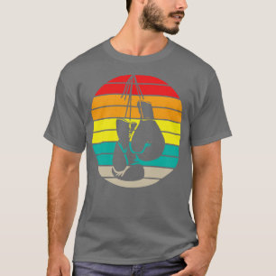 Boxing Gloves Retro Sunset MMA Sport T-Shirt