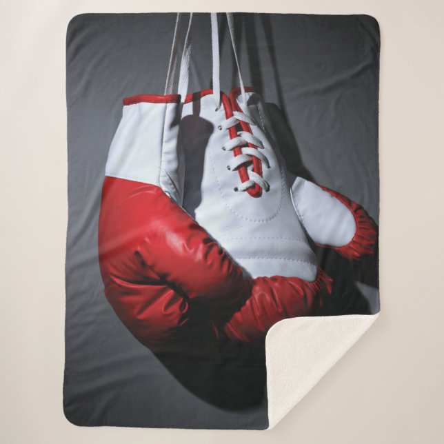 Boxing gloves  sherpa blanket (Front)