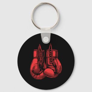 Boxing Gloves Sport Boxer Kickboxer Workout Fighti Key Ring