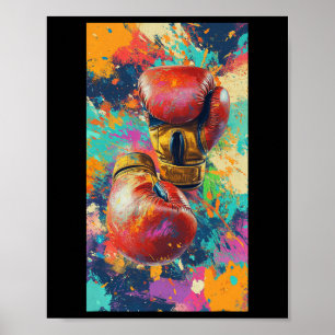 Boxing Gloves Sport Boxer Prompt Fitness Gym 1  Poster