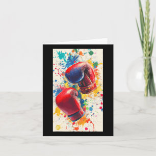 Boxing Gloves Sport Boxer Prompt Fitness Gym Card