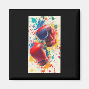 Boxing Gloves Sport Boxer Prompt Fitness Gym Magnet