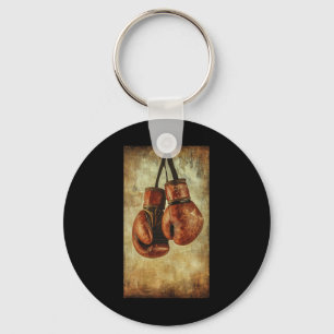 Boxing Gloves Sport Boxer Prompt Vintage Mma Key Ring