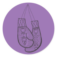 Boxing gloves sticker
