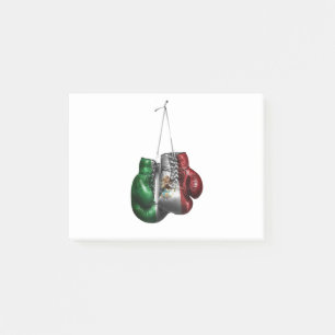 Boxing Gloves T-Shirt - Mexico Vintage flag Post-it Notes