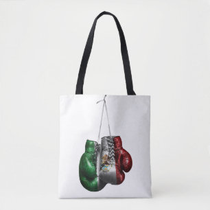 Boxing Gloves T-Shirt - Mexico Vintage flag Tote Bag