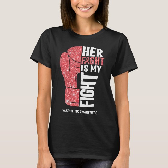 Boxing Gloves Vasculitis Warrior T-Shirt (Front)