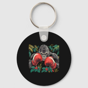 Boxing Gorilla With Boxing Gloves Kickboxing Funny Key Ring