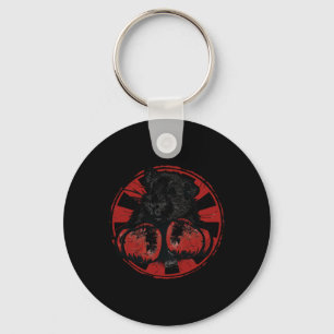 Boxing Guinea Pig With Boxing Gloves Kickboxing Fu Key Ring