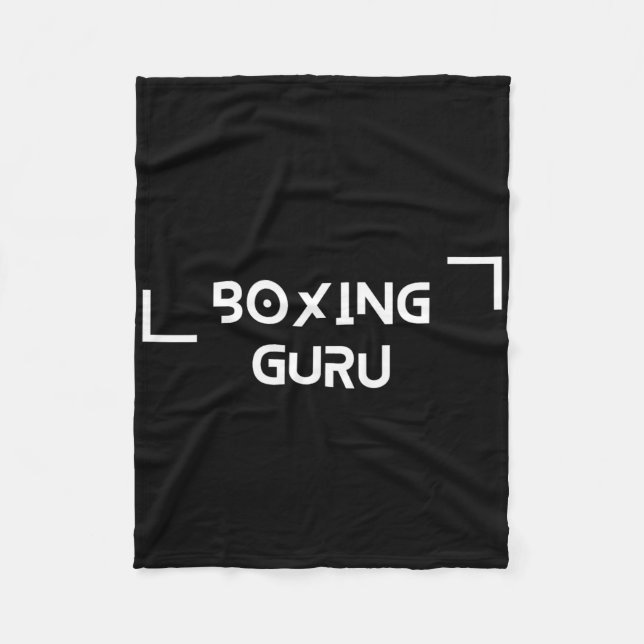Boxing Guru  Fleece Blanket (Front)