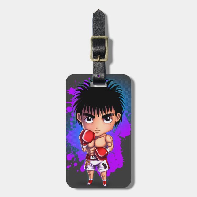 Boxing Guy Luggage Tag (Front Vertical)