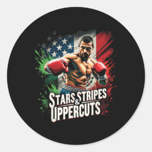 Boxing Gym Classic Round Sticker