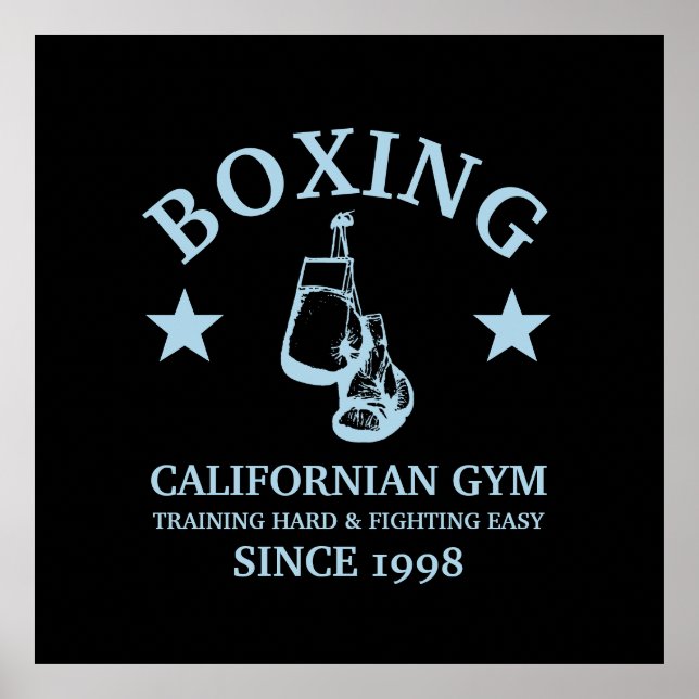 Boxing Gym, Pro Gloves Poster (Front)