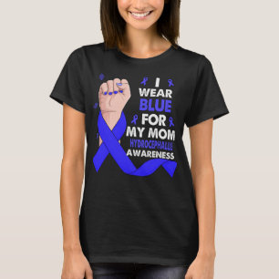 Boxing Hand I Wear Blue For My Mom HYDROCEPHALUS T-Shirt