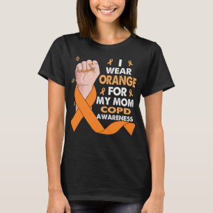 Boxing Hand I Wear Orange For My Mum COPD T-Shirt