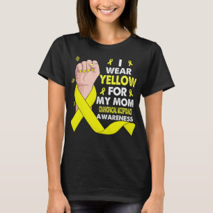 Boxing Hand I Wear Yellow For My Mum CRANIOFACIAL  T-Shirt