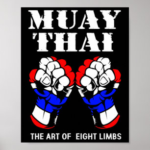 Boxing Hand Kickboxing The Art Of 8 Limbs Muay Tha Poster