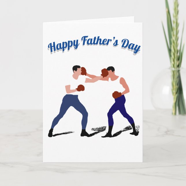 Boxing  Happy Father’s Day Card (Front)
