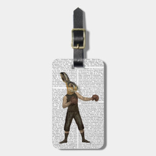 Boxing Hare Luggage Tag