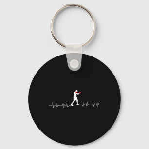 Boxing Heartbeat Art Boxing Gloves Gym Boxer Boys Key Ring