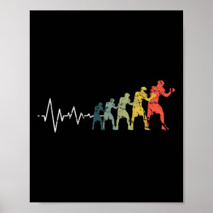 Boxing Heartbeat Boxer Fight Love  Poster