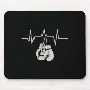 Boxing Heartbeat Boxing Gloves Workout Gym Exercis Mouse Mat