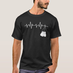 Boxing Heartbeat - Boxing Lover Boxer Kickboxing F T-Shirt