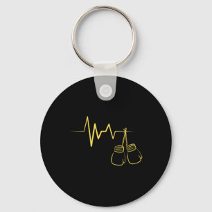 Boxing Heartbeat Design Cute Boxing Lover Boxer Key Ring