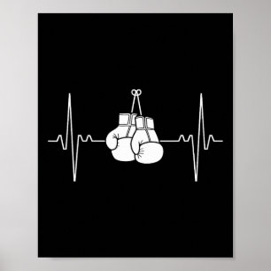 Boxing Heartbeat Line Punch Design 1  Poster