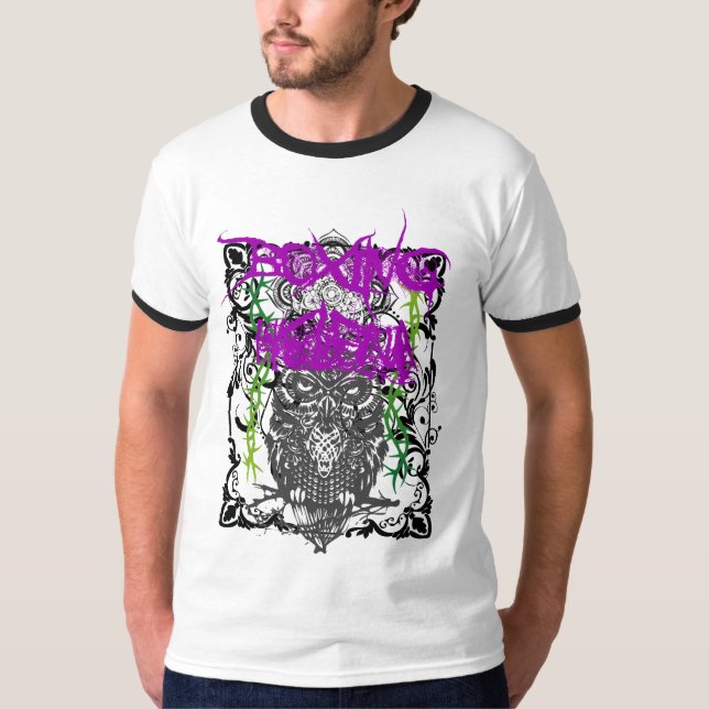 Boxing Helena Owl Ringer T-Shirt (Assorted (Front)