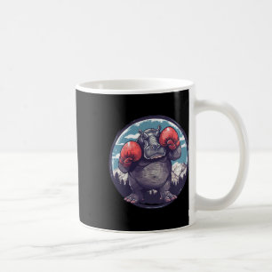 Boxing Hippo With Boxing Gloves Kickboxing Funny B Coffee Mug