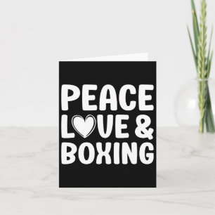Boxing I Love Boxing For Men And Women Card