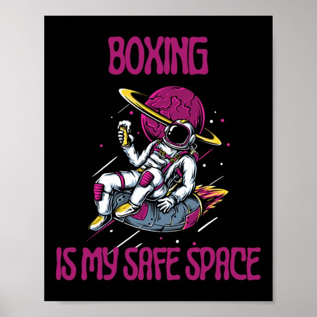 Boxing Is My Safe Space  Poster (Front)