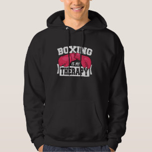 Boxing Is My Therapy Hoodie