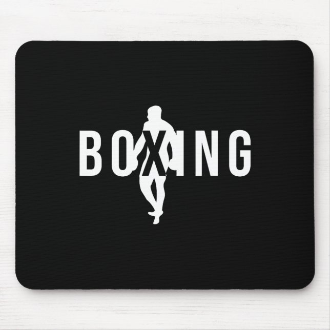 Boxing Is My Therapy One Coolest Funny Boxing Meme Mouse Mat (Front)