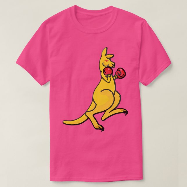 Boxing Kangaroo Australia T-Shirt (Design Front)